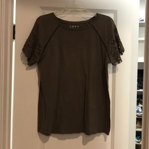 Maternity t shirt with sleeve detail
